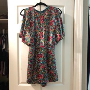 Wren open-back silk kimono dress